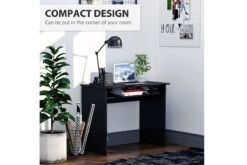 Madeline Desk -Furniture Sale Shop homcom pb writing desk laptop table black 4