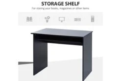 Madeline Desk -Furniture Sale Shop homcom pb writing desk laptop table black 9