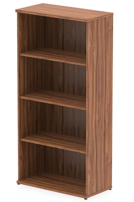 Nova Walnut 1600mm Office Bookcase 3 Nova Walnut 1600mm Office Bookcase
