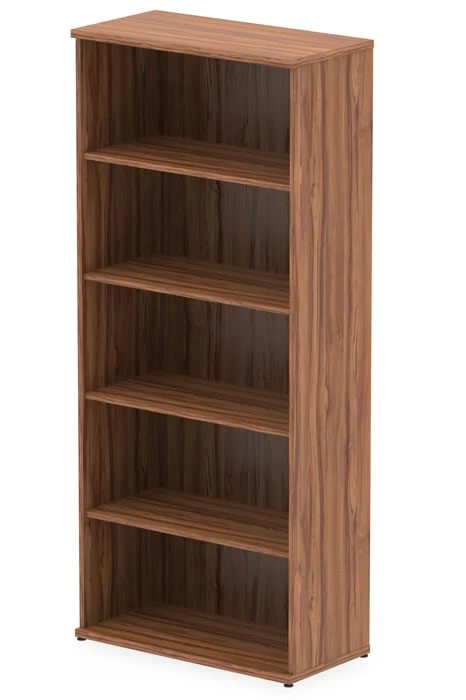 Nova Walnut 2000 Office Bookcase 3 Nova Walnut 2000 Office Bookcase
