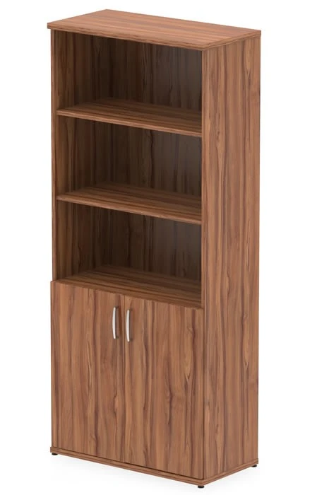 Nova Walnut Open Shelf Cupboard 3 Nova Walnut Open Shelf Cupboard