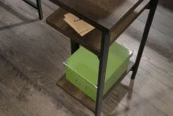 Industrial L Shaped Desk -Furniture Sale Shop industrial l shaped desk smoked oak 6