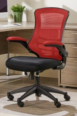 Luna Two Tone Mesh Office Chair -Furniture Sale Shop luna red