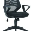 Spiral Mesh Back Office Chair -Furniture Sale Shop maine black 1