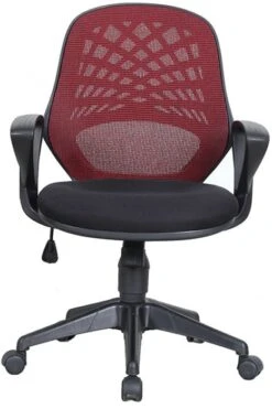 Spiral Mesh Back Office Chair -Furniture Sale Shop maine red 2