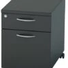 Nene Black Mobile Pedestal 2 Drawers -Furniture Sale Shop mobile pedestal 2 drawer