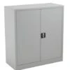 Mod Grey Steel 2 Door Cupboard -Furniture Sale Shop mod steel 2 door cupboard grey 1000