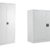 Mod White Steel 2 Door Cupboard -Furniture Sale Shop mod steel metal 2 door cupboard white
