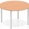 Norton Oak Circle Table 1200 Post Leg -Furniture Sale Shop norton oak circle table 1200 box frame leg