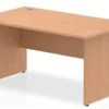 Norton Oak Rectangular Panel End Desk -Furniture Sale Shop norton oak rectangular panel end desk 1400mm