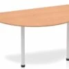 Norton Oak Semi-circle Table 1600 Post Leg -Furniture Sale Shop norton oak semi circle table 1600 post leg