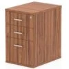 Nova Walnut 3 Drawer Desk High Pedestal -Furniture Sale Shop nova walnut 3 drawer desk high pedestal