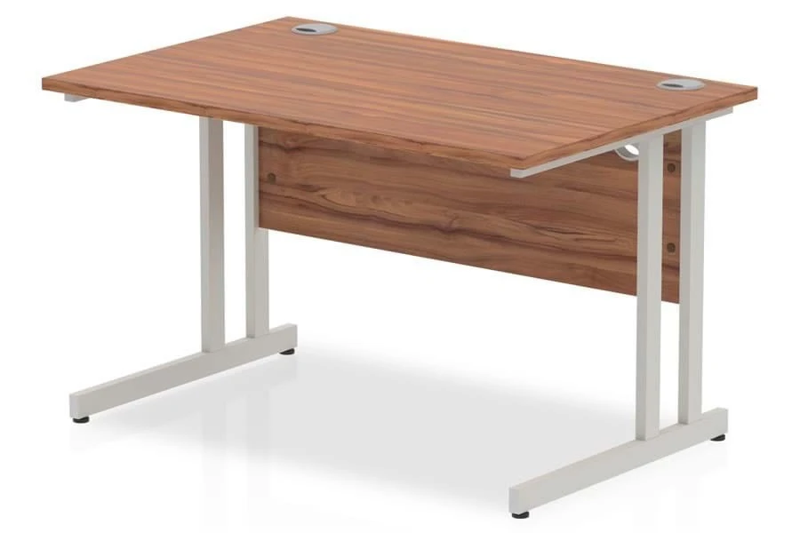 Nova Walnut Rectangular Cantilever Desk 3 Nova Walnut Rectangular Cantilever Desk