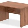 Nova Walnut Rectangular Panel End Desk -Furniture Sale Shop nova walnut rectangular panel end desk