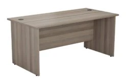 Kestral Grey Oak Rectangular Panel Desk -Furniture Sale Shop opr1680pgo front 45