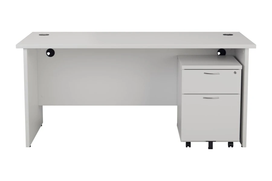 Kestral White Panel Promo Desk And Pedestal 5 Kestral White Panel Promo Desk And Pedestal - Image 3