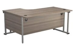 Kestral Grey Oak Corner Desk And Pedestal -Furniture Sale Shop ost1612cwsrclgo back 45