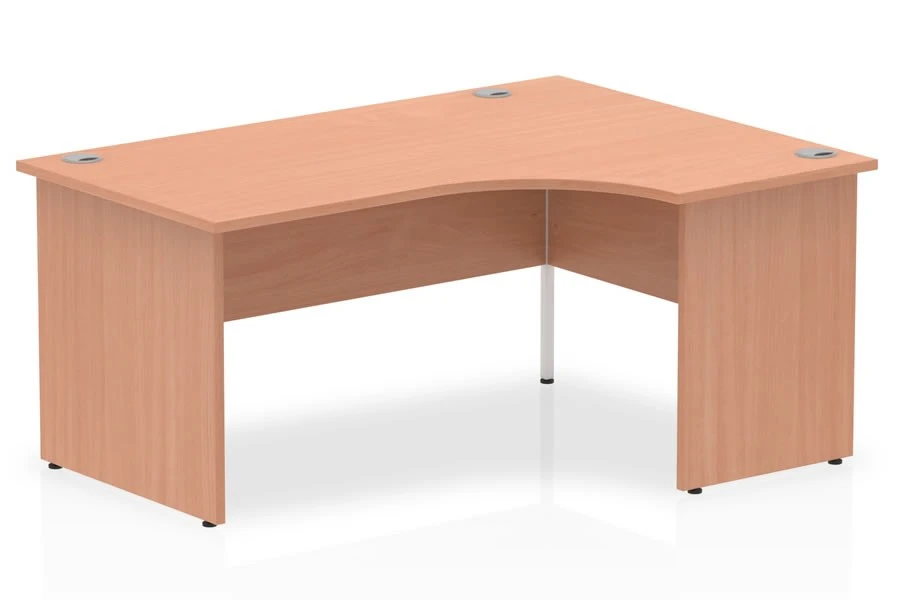 Price Point Beech Panel End Corner Desk 3 Price Point Beech Panel End Corner Desk