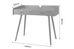 Vienna Drawer Desk -Furniture Sale Shop pc609 vienna drawer oak desk 2