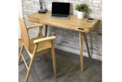 San Francisco Smart Executive Desk -Furniture Sale Shop pc709 san francisco smart speaker charging desk oak 8