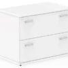 Polar White 2 Drawer Desk High Side Filer -Furniture Sale Shop polar white 2 drawer desk high side filer