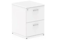 Polar White 2 Drawer Filing Cabinet