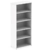 Polar White 2000 Office Bookcase -Furniture Sale Shop polar white 2000mm office bookcase