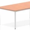 Price Point Beech Trapezium Table 1600 Box Frame Leg Silver -Furniture Sale Shop price point beech trapezium table 1600 box frame leg silver