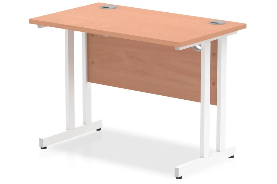 Price Point Small Cantilever Beech Desk 3 Price Point Small Cantilever Beech Desk