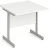 Polar White Small Cantilever Desk -Furniture Sale Shop return desk