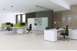 Polar White Desk High Office Cupboard -Furniture Sale Shop roomshot 20 white 7