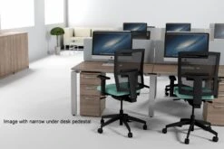Aura Beam 4 Person Rectangular Bench Desk -Furniture Sale Shop roomshot 7 4