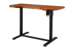 San Francisco Adjustable Desk -Furniture Sale Shop san francisco height adjustable desk walnut black 1