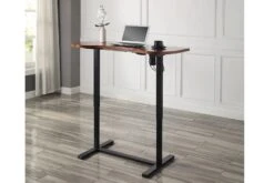 San Francisco Adjustable Desk -Furniture Sale Shop san francisco height adjustable desk walnut black 2