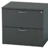 Nene Black 2 Drawer Side Filer -Furniture Sale Shop side filer