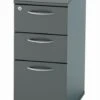 Nene Black Narrow Under Desk Pedestal -Furniture Sale Shop slimline pedestal