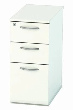 Avon White Narrow Under Desk Pedestal