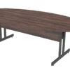 Harmony Oval Walnut Boardroom Table