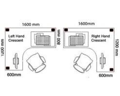 Kestral Black Cantilever Corner Workstation -Furniture Sale Shop tc kestral black corner l shaped desk 1