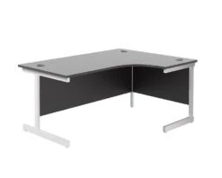 Kestral Black Cantilever Corner Workstation -Furniture Sale Shop tc kestral black corner l shaped desk right hand 5