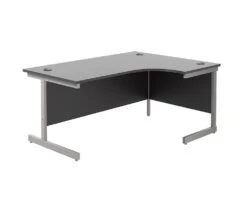Kestral Black Cantilever Corner Workstation -Furniture Sale Shop tc kestral black corner l shaped desk right hand 6