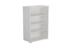 Kestral White Bookcase -Furniture Sale Shop tes1245wh front 45