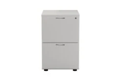 Kestral White 2 Drawer Filing Cabinet -Furniture Sale Shop tes2fcwh front