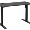 Black Height Adjustable Standing Desk -Furniture Sale Shop vinsetto 120 cm x 60 cm electric height adjustable standing desk 2