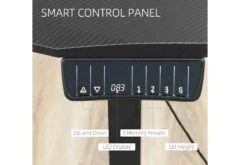 Black Height Adjustable Standing Desk -Furniture Sale Shop vinsetto 120 cm x 60 cm electric height adjustable standing desk 5