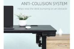 Black Height Adjustable Standing Desk -Furniture Sale Shop vinsetto 120 cm x 60 cm electric height adjustable standing desk 7