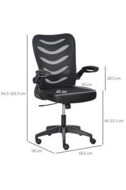 Alaska Mesh Office Chair -Furniture Sale Shop vinsetto mesh office chair swivel task 3