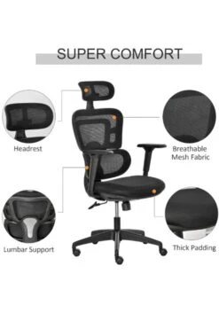 Wave Ergonomic Mesh Office Chair -Furniture Sale Shop wave 6