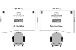 Thames Wave Cantilever Desk -Furniture Sale Shop wave desk size