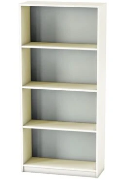 Avon White Office Bookcase -Furniture Sale Shop white 3 shelf bookcase